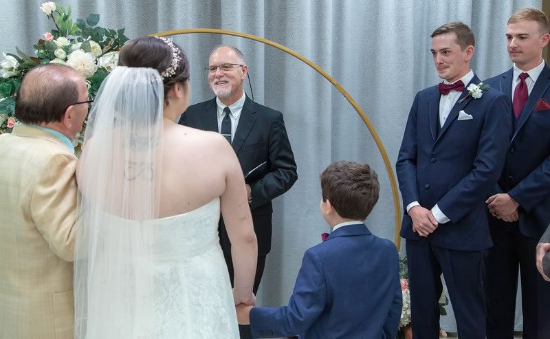 Bride Being Handed Off at the Altar