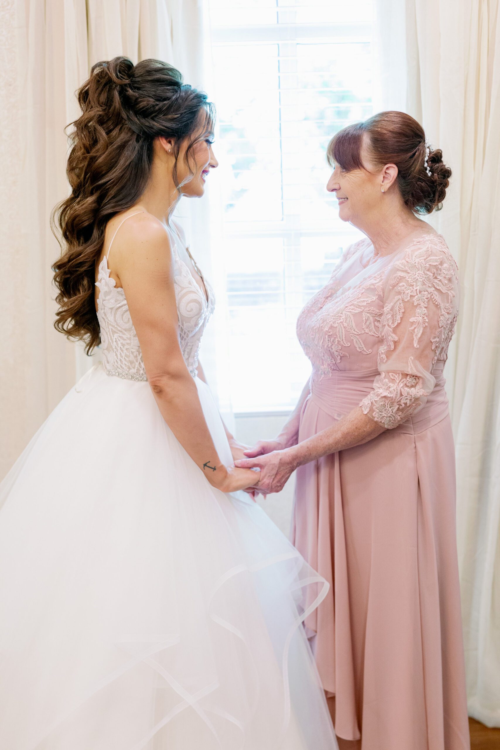 Bride and Mother With Hair And Makeup Done By Kristy's Artistry Design At All Inclusive Weddings Orlando