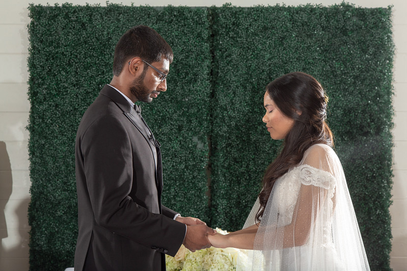 Couple Holding Hands During Ceremony At All Inclusive Weddings Orlando