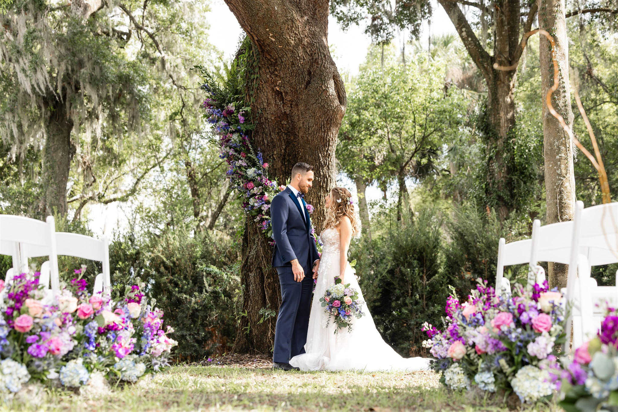 Magical outdoor evening celebration at Simply Enchanted Events.