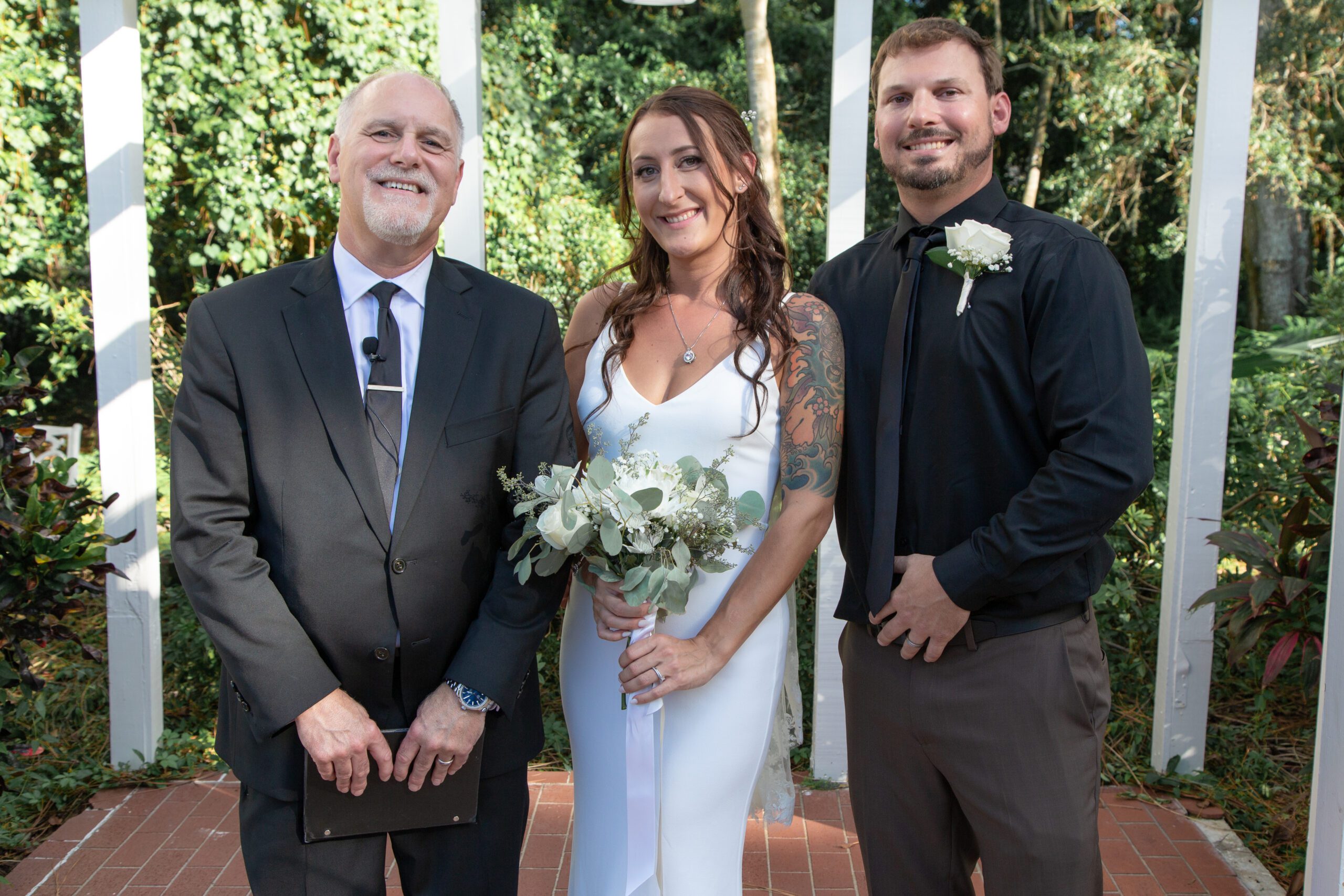 All Inclusive Weddings Orlando - Ray, the Owner and Officiant, Celebrates with the Newlyweds